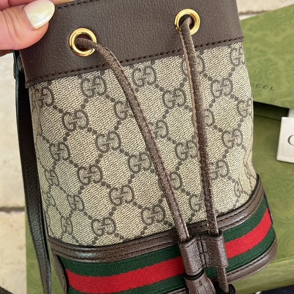 OPHIDIA GG MINI BUCKET BAG - Picture 5 of 11